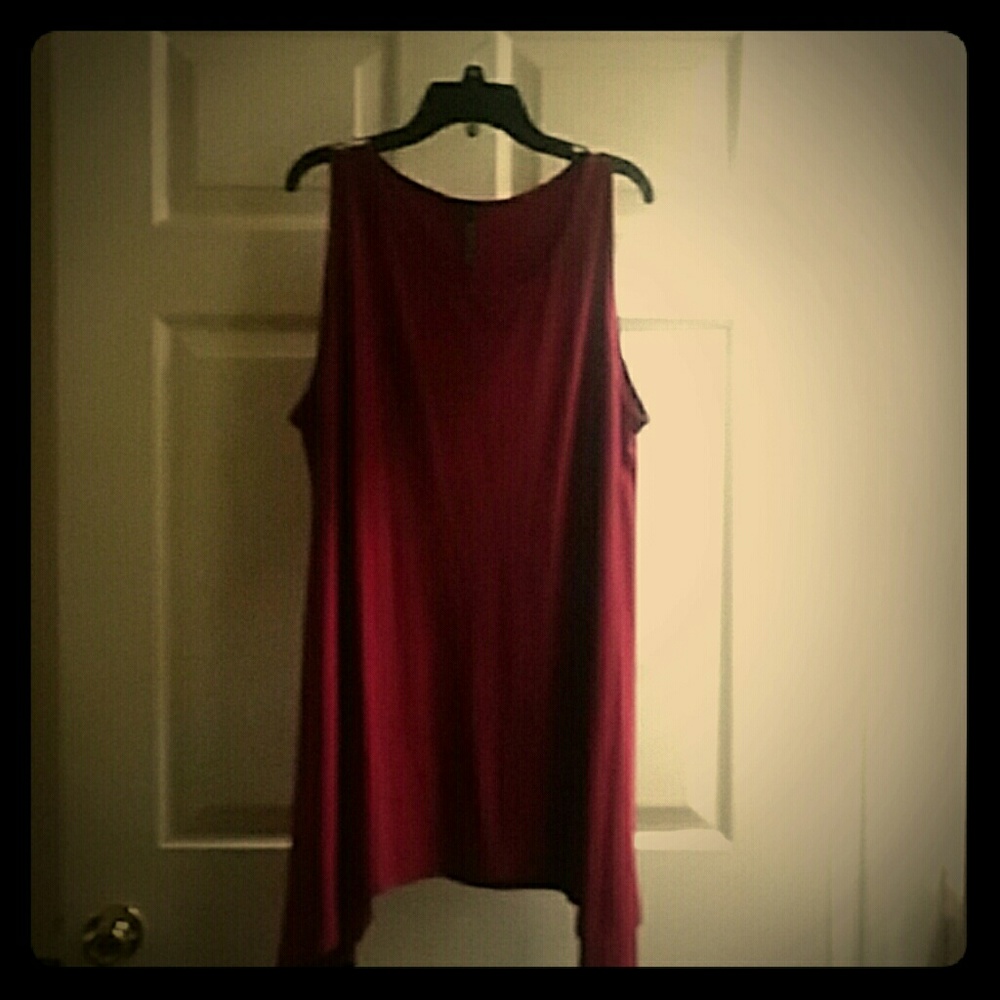 burgundy tunic